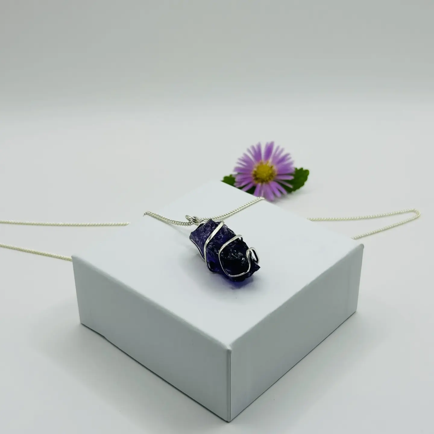 Ogrlica Kaskada - Ametist