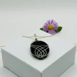 Ogrlica Vrtinec - Črni onyx