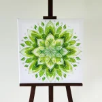 Mandala- zeleni cvet miru