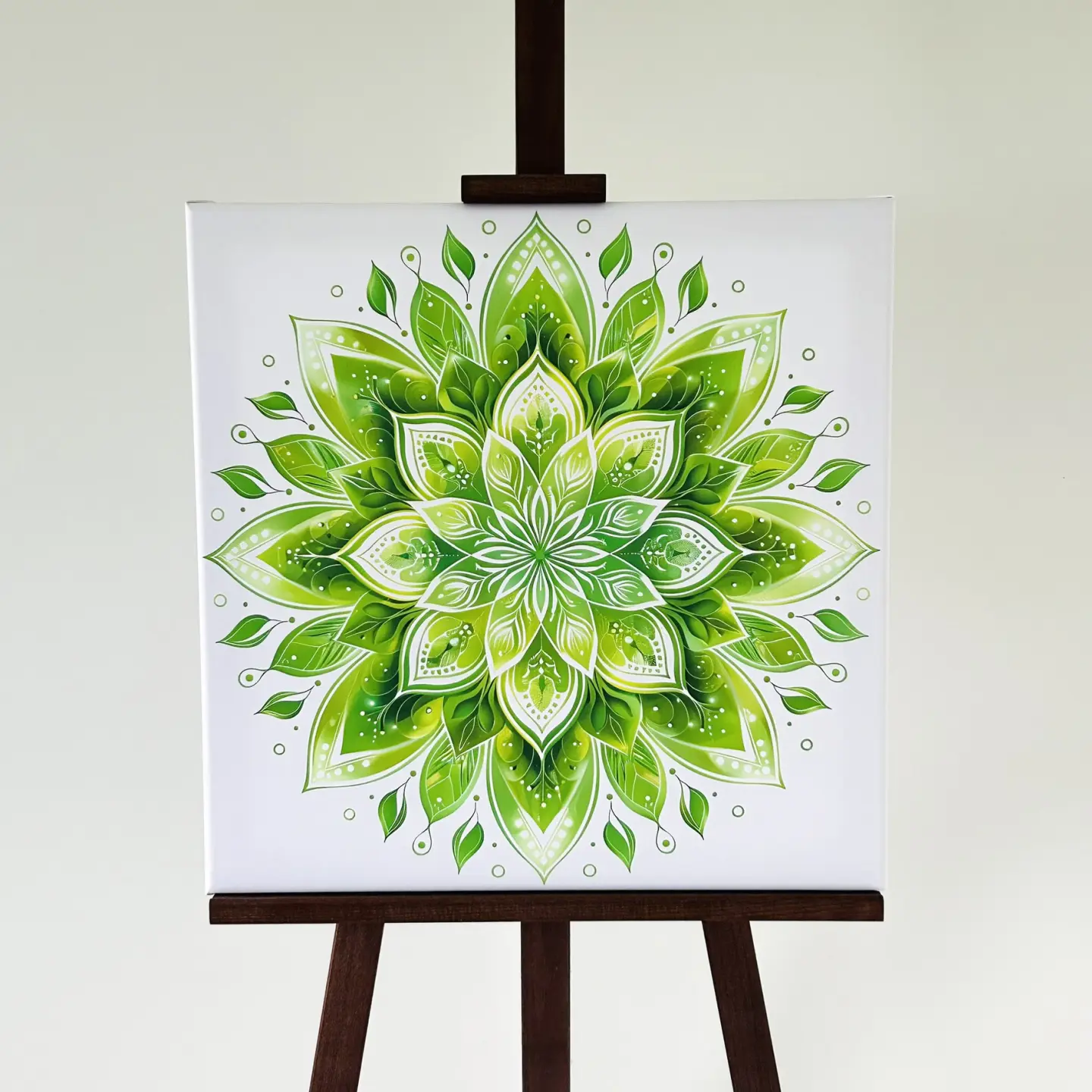 Mandala- zeleni cvet miru