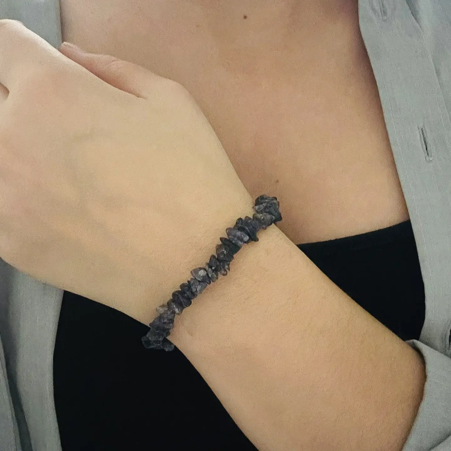 zapestnica lepidolit-chips