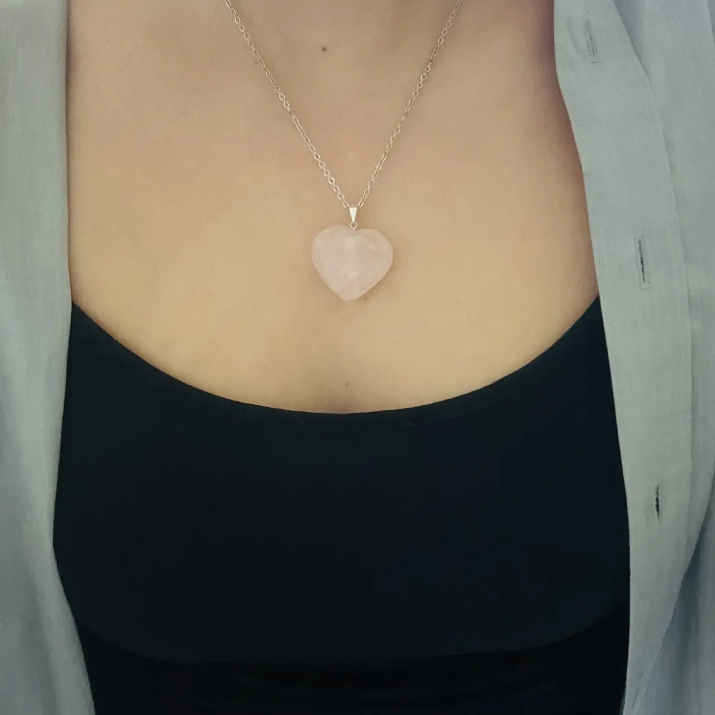 Ogrlica roževec-srce